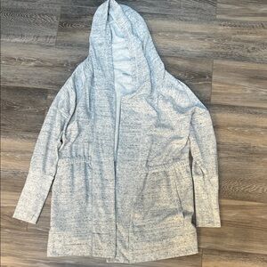 Maurices Light Gray Hooded Jacket